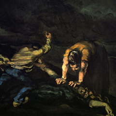 reproductie The murder van Paul Cezanne